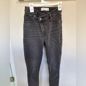 Abercrombie & Fitch Men's Charcoal Slim Jeans